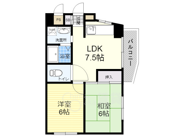 シャトー大塚の間取り