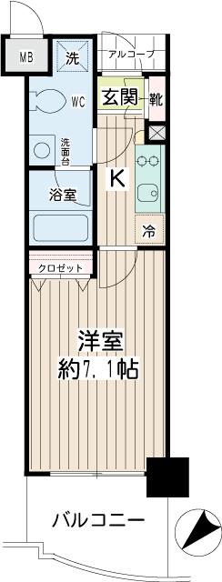 エクセル東神奈川の間取り