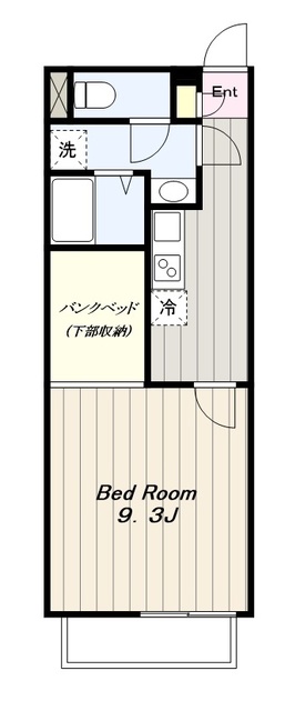 綾瀬市寺尾台のアパートの間取り