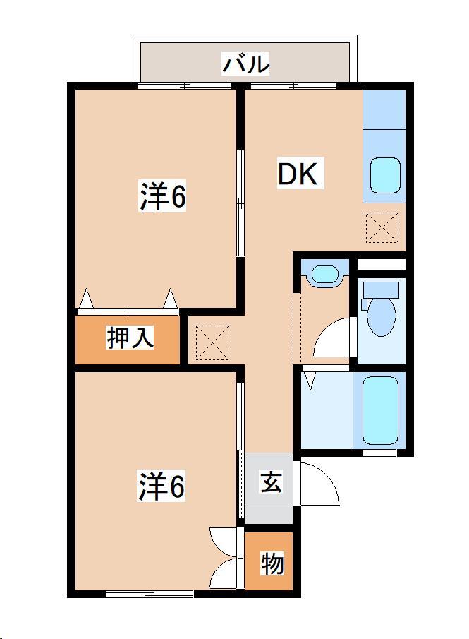 ラ・アンバサードＭ　Ｂ棟の間取り