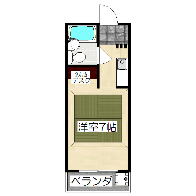 京都市伏見区深草西浦町４丁目のマンションの間取り