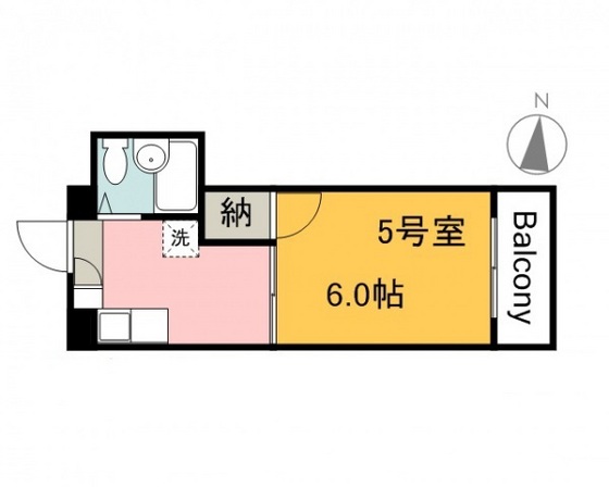 【広島市中区加古町のマンションの間取り】