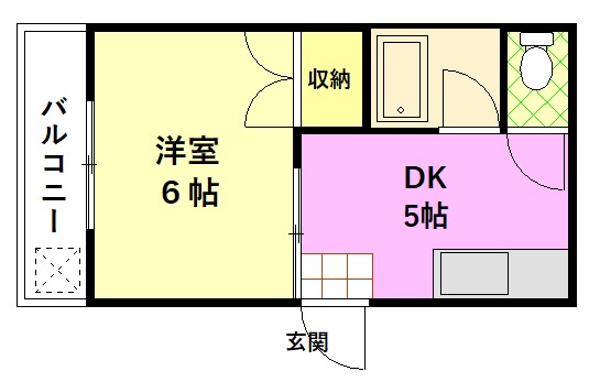 板橋区舟渡のマンションの間取り