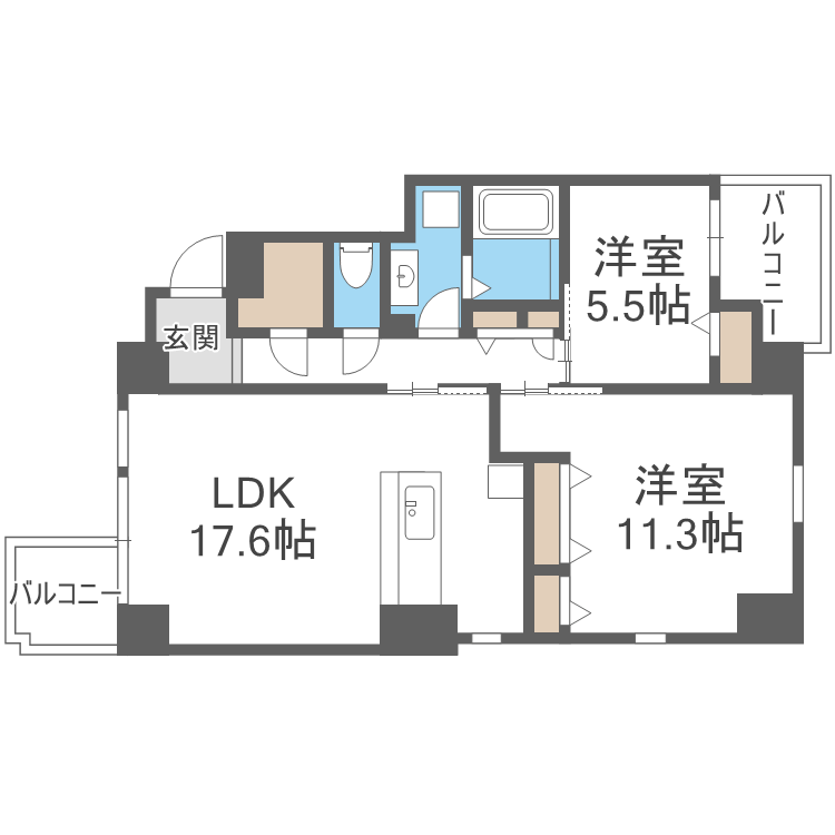 ＳＯＬＥｉＬ　六本松の間取り