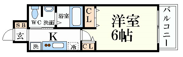 エステムプラザ京都三条大橋の間取り