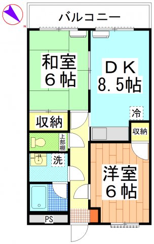 ソレイユ轟の間取り