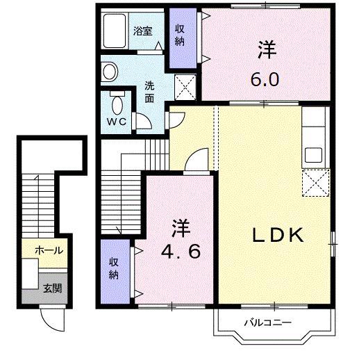 ヴィオレッテＴ・Ｕ－Ｄの間取り