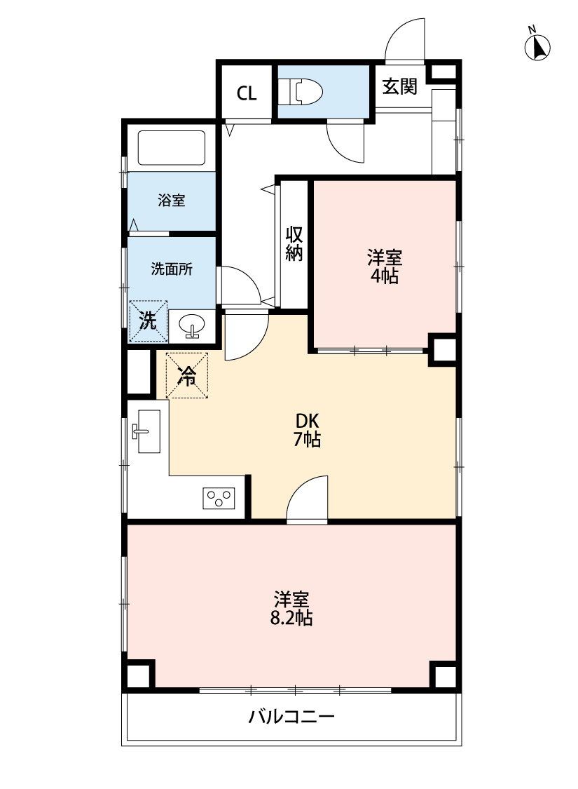 富士見マンションの間取り