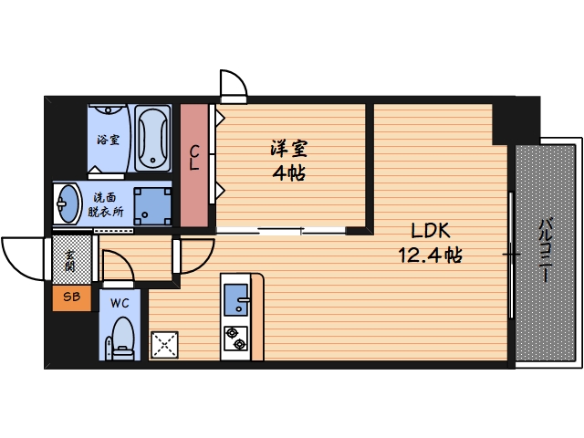 Alivis北梅田の間取り