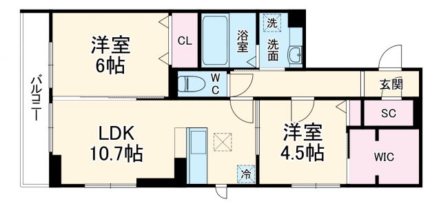 Hestiaの間取り