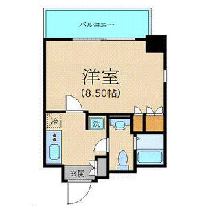 新宿区歌舞伎町のマンションの間取り