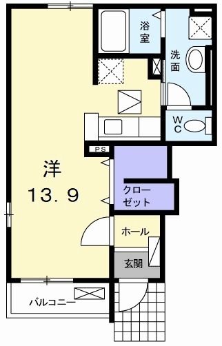 フリューリングの間取り