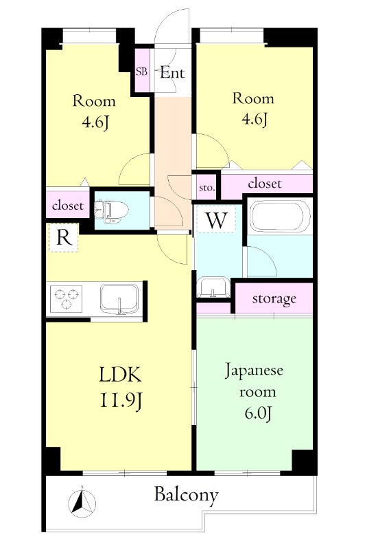 グランドール三原台の間取り