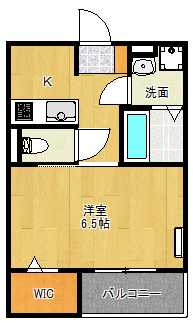 広島市西区観音町のアパートの間取り