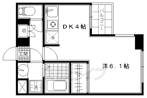 サザン桃山御陵の間取り