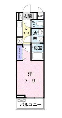 安城市今池町のアパートの間取り