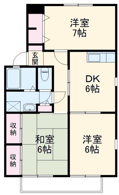 ハイムグランシャリオ内山Ｂの間取り