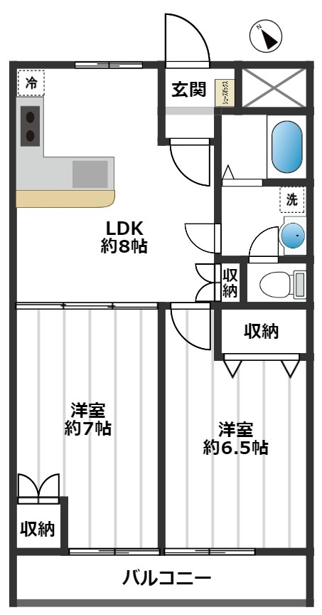 【赤羽台四丁目住宅の間取り】