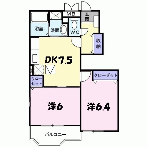 【ベルフィオ－レＳ２　Ａ棟の間取り】