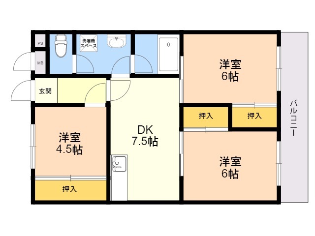 【大産清水ビルの間取り】