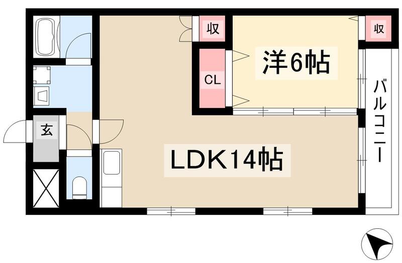 レヂデンス平和ヶ丘の間取り