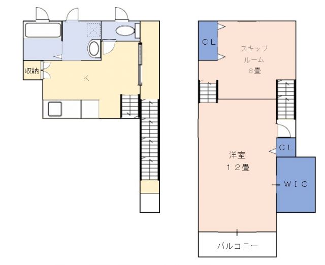 名西郡石井町高原のアパートの間取り