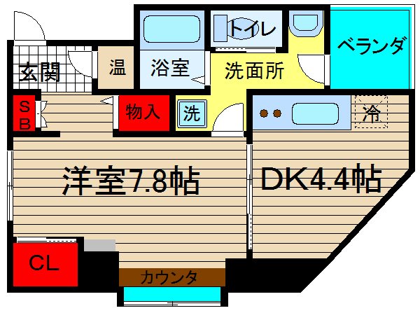 サンライフ堀江の間取り