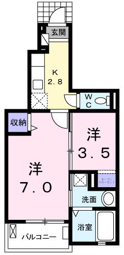 ブリリアントコスモの間取り