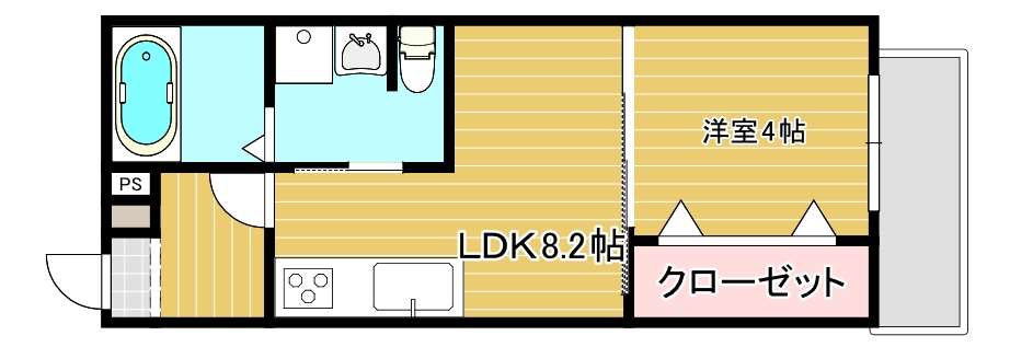 カーサスタジオーネ河原町の間取り