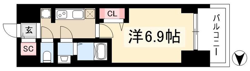 プレサンスNAGOYAファストの間取り