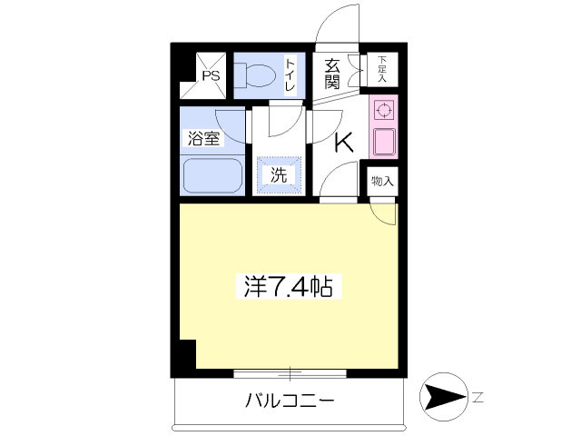 ヴィラ・アンソレイエ南江戸の間取り