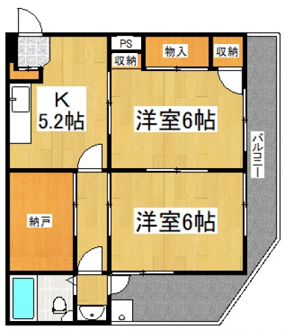 【清瀬市松山のマンションの間取り】