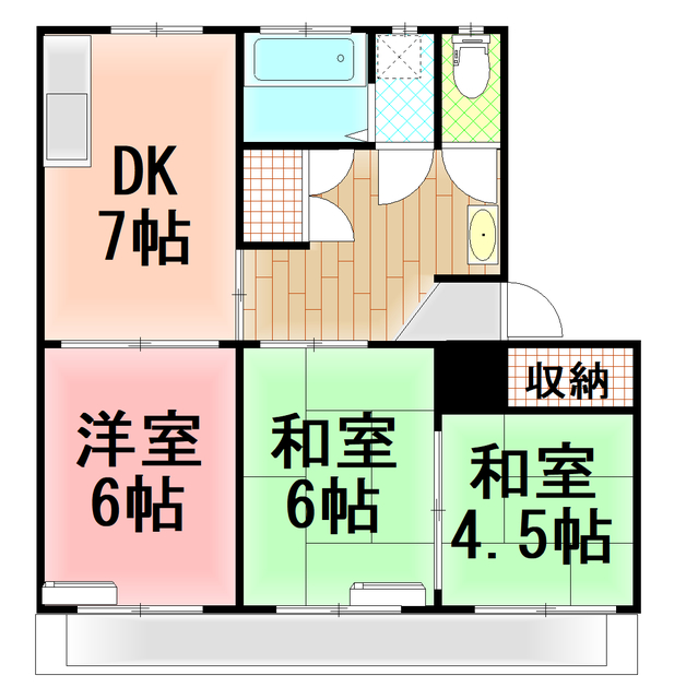 パークサイドフラットの間取り