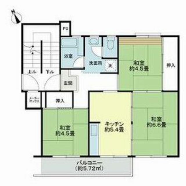 新金岡第三住宅7-21号棟の間取り