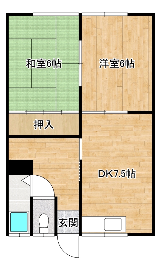 住吉マンションの間取り