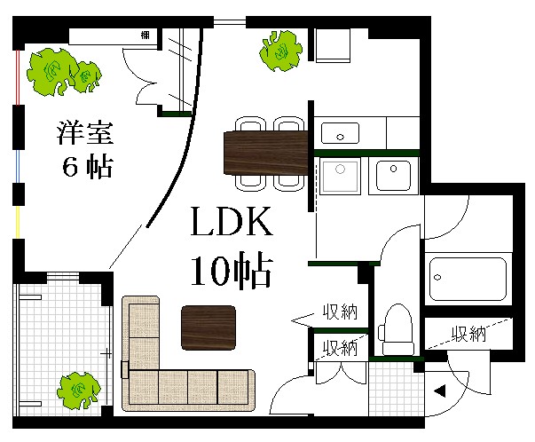 JEUNESSE翠町の間取り