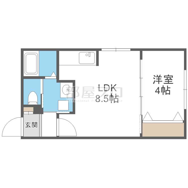 ラフィーネ東札幌の間取り