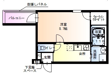 フジパレス堺東V番館の間取り