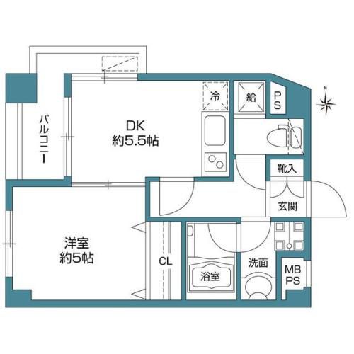 パナッシュ二子玉川の間取り