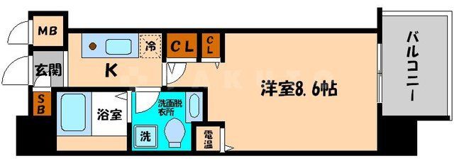 大阪市城東区鴫野西のマンションの間取り