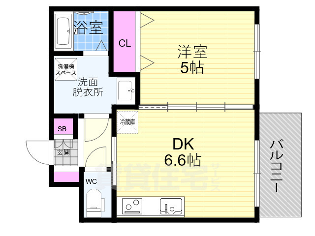 クレストタップ京都丹波口の間取り