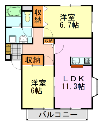 パレアージュの間取り