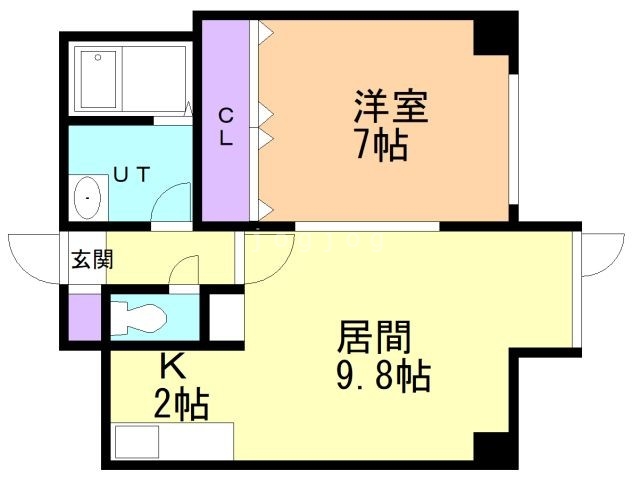 札幌市西区山の手三条のマンションの間取り