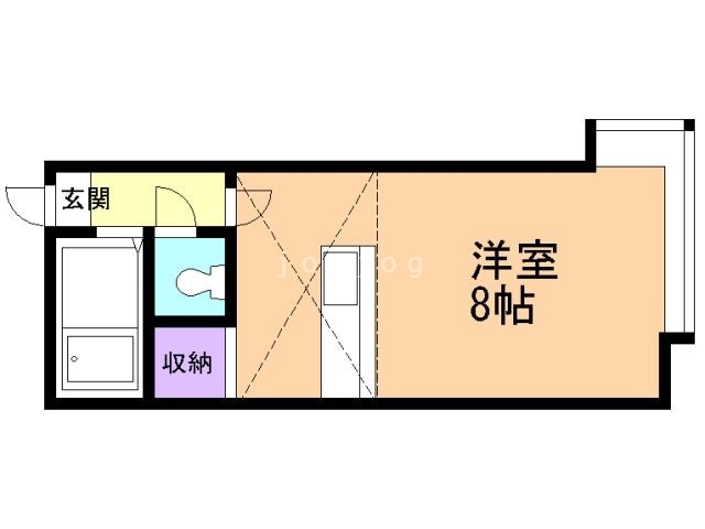 札幌市東区北四十一条東のアパートの間取り