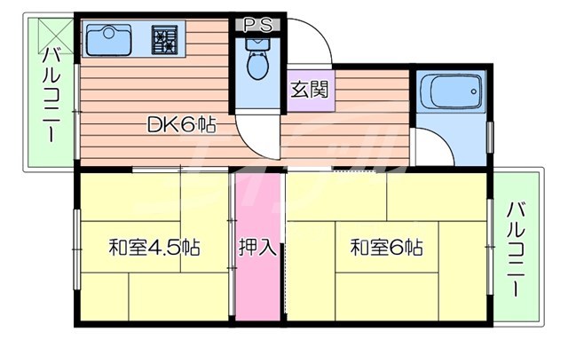 新森パークハイツの間取り