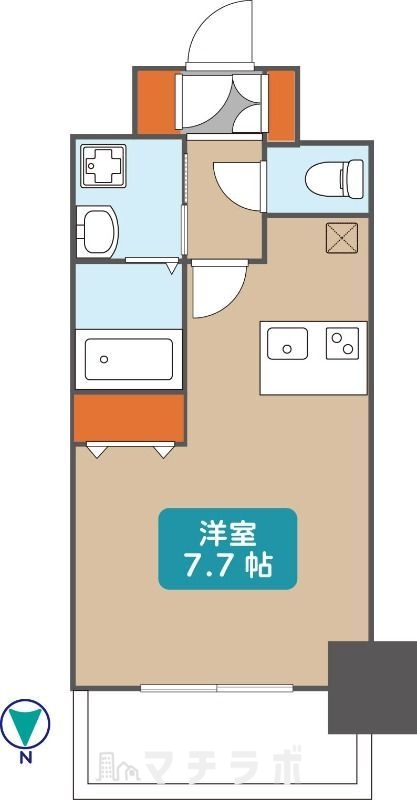 名古屋市中村区名駅のマンションの間取り