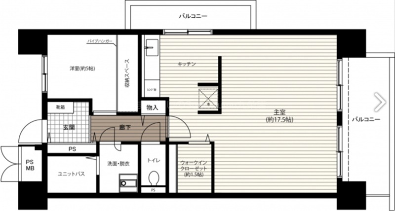 コーシャハイツ港の間取り