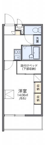 レオパレス不動塚IIの間取り