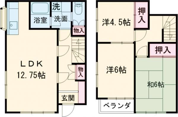 ロイヤルハイツ川村の間取り