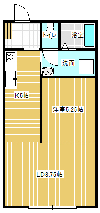 コーポサンライズ弐番館の間取り